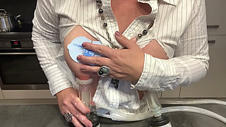 49-year-old MILF Still Bottles Breast Milk