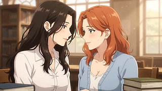 Two lesbian girls studying in liberty turn into intimate situation