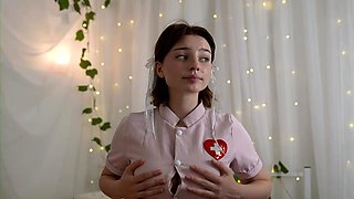 Close up teen masturbation