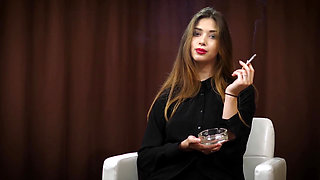 Cute Girl Irina Is Enjoying a Marlboro Red in Her First Smoking Video Ever (hd)