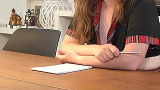 Naughty Student Punished Anally and Filled with Cum!