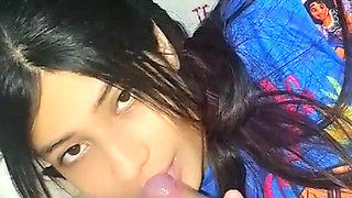 One Morning with the Stepdaughter of an English Teacher Stays at My House I Wake Her up to Suck My Cock