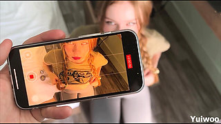 I made my Friend's Girlfriend suck to keep her secret