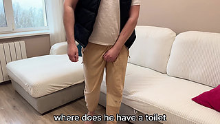 Busty Stepmom of a Friend Turned Me on and Fucked Me - Russian Amateur with Conversations and English Subtitles
