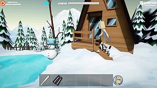 Fuckerman Winter Lovers Complete Gameplay - Huge Tits Teen & MILF Hardcore Threesome Anal Fuck