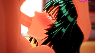 Fubuki's Tight Pussy Gripped Every Inch - and Begged for More - Cartoon Parody