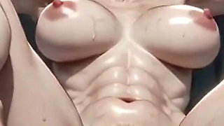 Granny in Dungeon Bondage - Hairy Pussy Desperate for Anal Creampie