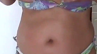 On the Beach, My Friend's Stepson Jerks off Looking at Me in a Bikini and Wants to Fuck Me