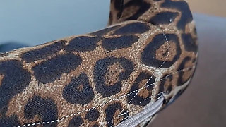 How Amazing Is the Detail on My Leopard Print Boots