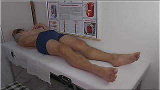 Nurse Observes Patients Erection