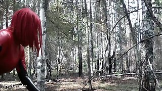 Latex Fetish Play With Rubber Doll