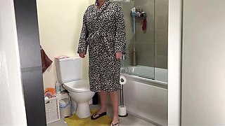 Emma Voyeur Caught Pissing in Bathroom - Angry MILF StepMom Humiliates & Controls You in 4K HD