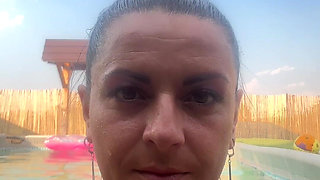 Thong Bikini Pool Tease - Wet Dance & Playful Vibes