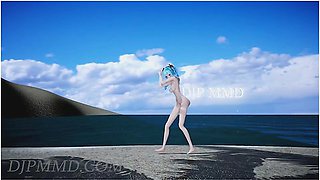 Miku - T-ara - Bunny Style - Beach Stage 1287
