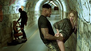 A group of babes have an intense and passionate foursome experience.