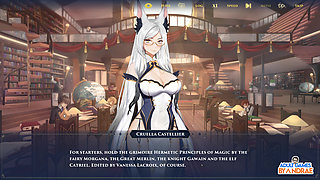 WANDERER: Broken Bed Gameplay Part 2 - Nighttime Blowjob by Isabella