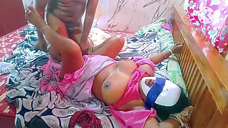 Husband Ties His Wife's Hand and Let Her Fucked by Her Father in Law for His Lost Wish