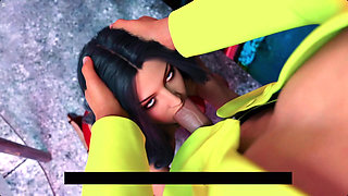 MILF Street Hooker Sucking Huge Cock and Cum in Mouth