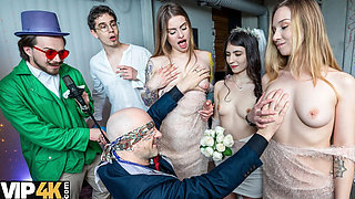 VIP4K Wedding Bride Gets Anal and Double Penetration Surprise