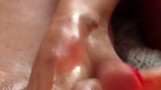 Gorgeous Blonde with a Big Ass Gives a Footjob in Bed