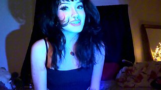 Beautiful horny brunette toys masturbation sh