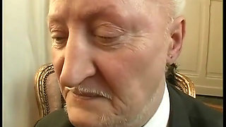 Old Lecherous Has Only Sex on His Mind During a Job Interview with a Big-breasted Applicant