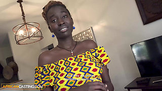 This EBONY Slut dropped down & started GAGGING On My BWC before she gets FACIAL POV