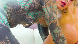 Tattooed Girls Extreme Anal Play - Double Anal, Big Toys & ATM
