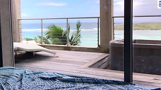 A brown haired gal on with real lady orgasm