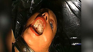 Ggg John Thompson - Chained Swallowing Slut in Cellar Gangbang