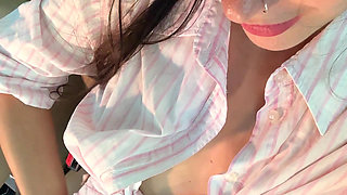 Selfie Orgasms with My Sweet Pussy on Car Parking