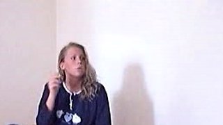 Nu west Spanking - maja caned for smoking