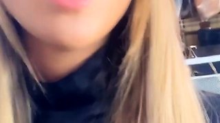 Sexy beautiful ass brunette babe outdoor solo