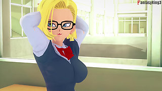 Android 18 likes that Videl watches her fuck Gohan - DragonBall Zex Series