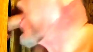 Gloryhole Kissing Blowjob