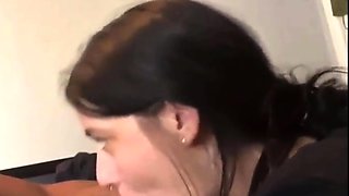 Interracial blowjob fuck jerk and facial at gloryhole