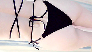 Mayu No59 Swimsuit Fitting, Anal Licking, White-eyed Orgasm, Semen Eating, Nipple Piercing, Squirting, Convulsive Orgasm