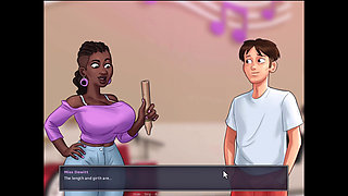 Summertime saga - I switched the vibrator on which she have on