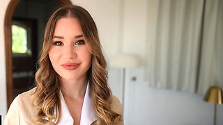 When Gorgeous Maid  Amalia Davis Gets Off Duty