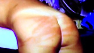 Horny brunette spanks dudes ass and cock