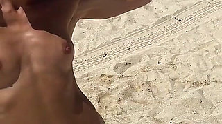 Lora Cross Vs Sinthia Bee Sex Fight on the Beach