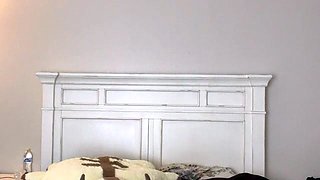 Busty brunette solo masturbation