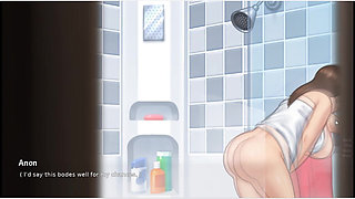 Summertime Saga - Debbie Shower and Nipple Slips
