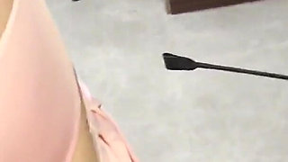 Femdom / CBT: We Smash the Balls of a Sissy in a Chastity Cage, Beat Him, and Fuck Him in the Ass-two Dominatrixes
