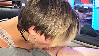 Was a Maid Cleaning His Room Until I Saw His Hard Cock Poking Out