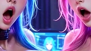 Two Lovely Girls Bounce Boobs, Ai Animation