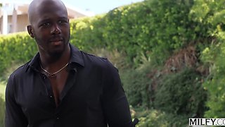 Calling for her black worker Mannie Coco, the boss lady Catherine Knight needs an anal fuckinf.