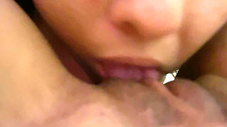 POV eating pussy with a big clitoris