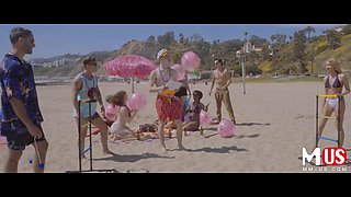 Morgan Lee and Khloe Kapri Endure Intense Deep-Throat in Wild Gangbang Orgy with Damon D