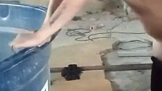 Fucking the Ass of the Shoe on the Terrace 100% Anal